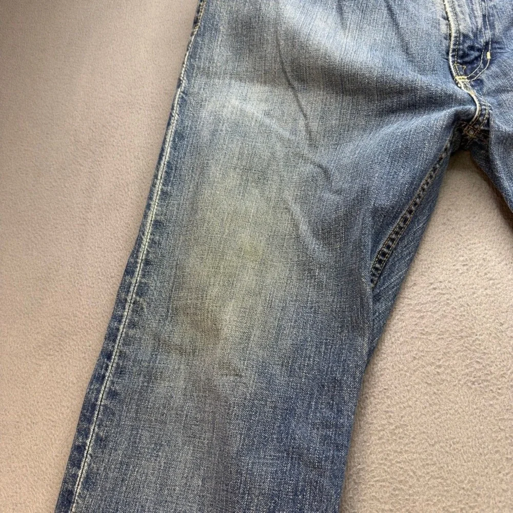 Polo Ralph Lauren Straight Leg Jeans Men 34x30 (FIT 35x30) Blue Denim Distressed